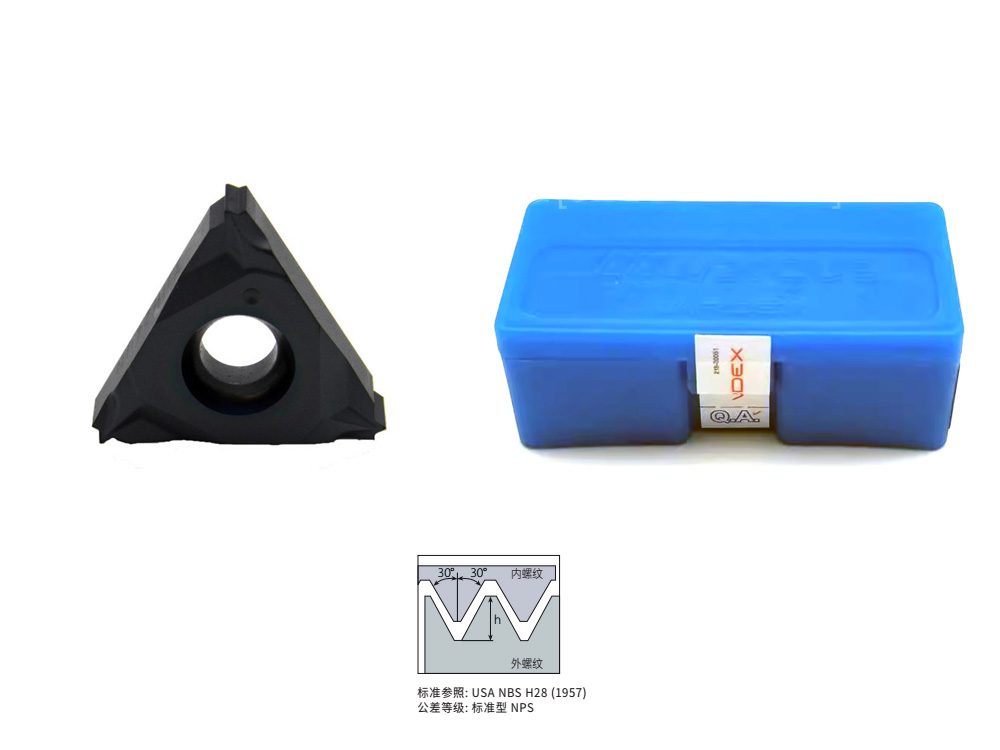 美制平行管螺紋14管正手內(nèi)螺紋刀片3IR